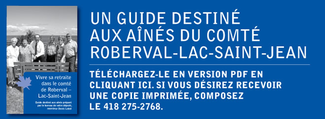 Guide destiné aux aînés du comté Roberval-Lac-Saint-Jean